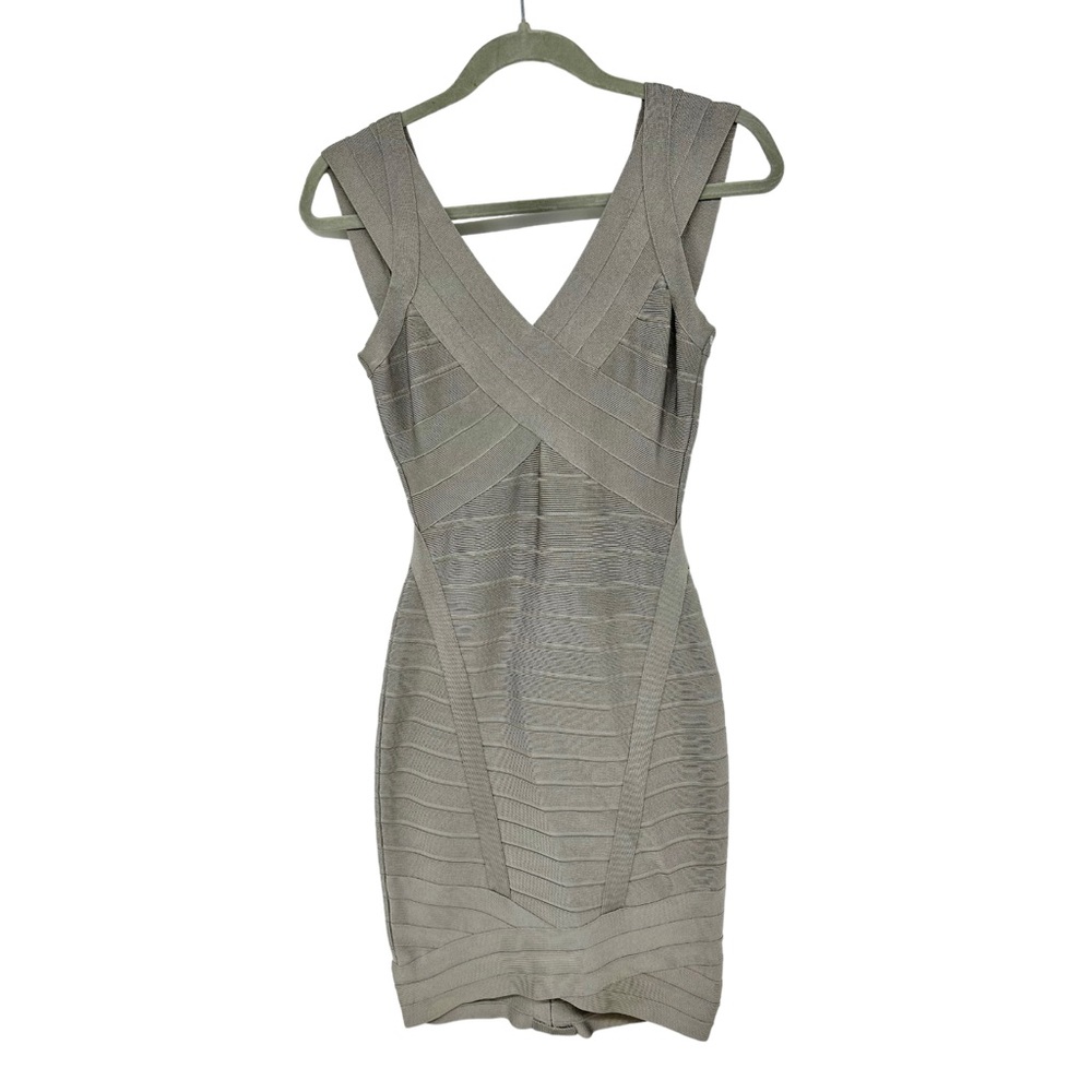 Herve Leger Nicolette Drizzle bandage dress